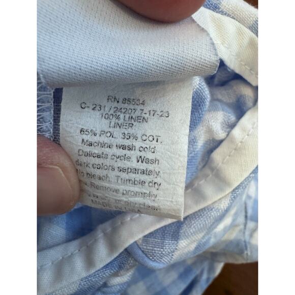 Bailey Boys 100% Linen Gingham Dressy Short Bubble $66 Baby Boys Sz 6 Months - Picture 7 of 9